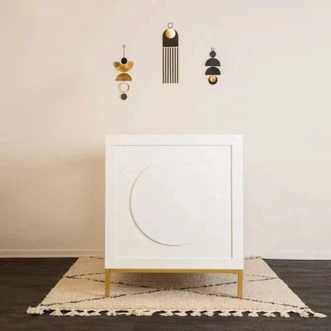 DaDaDa Chicago 3-in-1 Crib, White / Gold - ANB Baby -1022009051134$500 - $1000