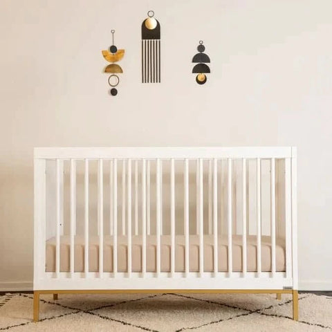 DaDaDa Chicago 3-in-1 Crib, White / Gold - ANB Baby -1022009051134$500 - $1000