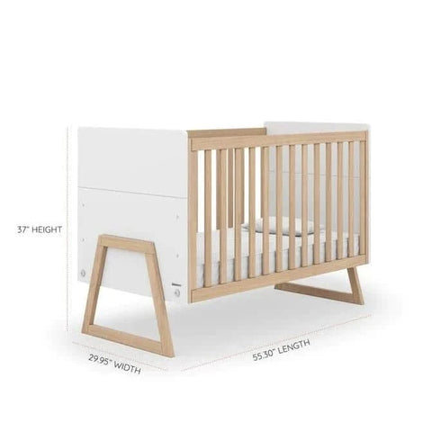 DaDaDa Domino 2-in-1 Convertible Crib, White - ANB Baby -1019025066129$500 - $1000
