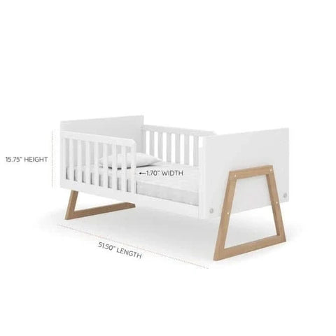 DaDaDa Domino 2-in-1 Convertible Crib, White - ANB Baby -1019025066129$500 - $1000