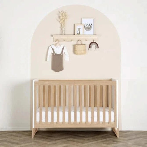 DaDaDa Domino 2-in-1 Convertible Crib, White - ANB Baby -1019025066129$500 - $1000