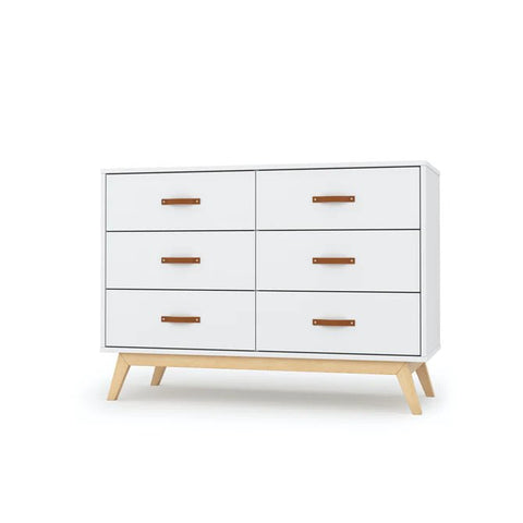 DaDaDa Tribeca 6-Drawer Dresser, White + Natural - ANB Baby -7290018164891$500 - $1000