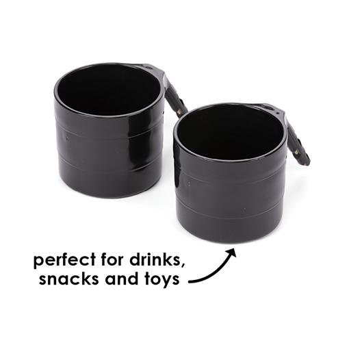 Diono Cup Holder for Radian, Everett and Rainier Car Seats, Black Pack of 2, -- ANB Baby