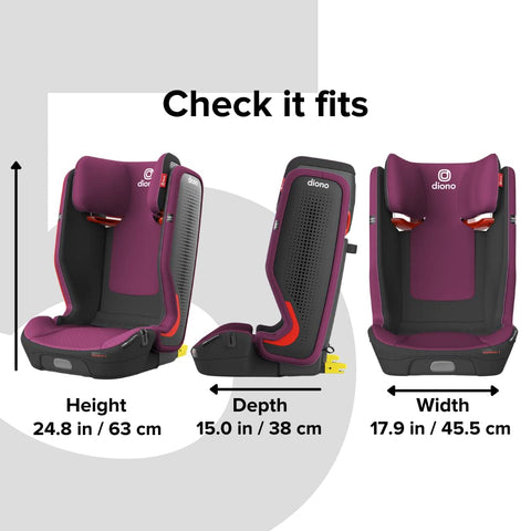 Diono Monterey 5 iST FixSafe Latch Booster Seat, -- ANB Baby