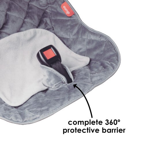 Diono Ultra Mat Pack Full Size Car Seat Protector, Grey, -- ANB Baby