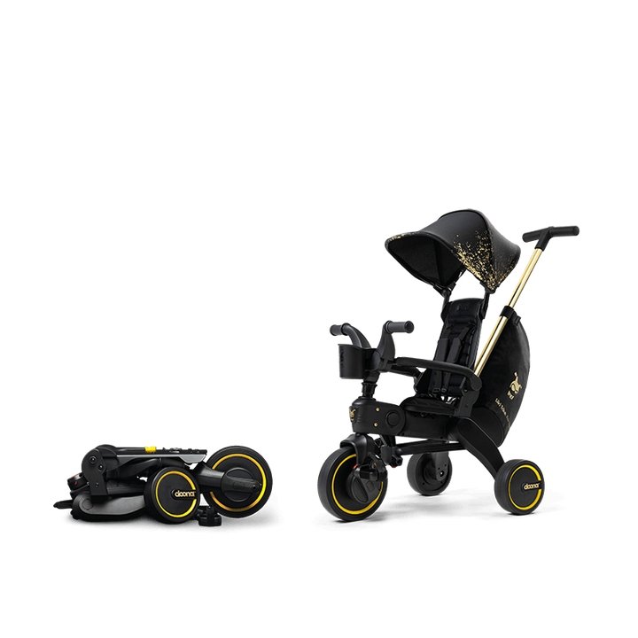 Doona Liki Trike Premium Foldable Push Tricycle, Gold Edition - ANB Baby -$300 - $500