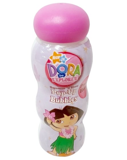 Dora the Explorer No Spill Squeeze n Blow Pop Up Bubbles, -- ANB Baby