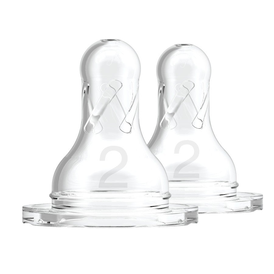 Dr. Brown's Different Level Silicone Narrow Nipple, 2-Pack - ANB Baby -BPA Free Nipples