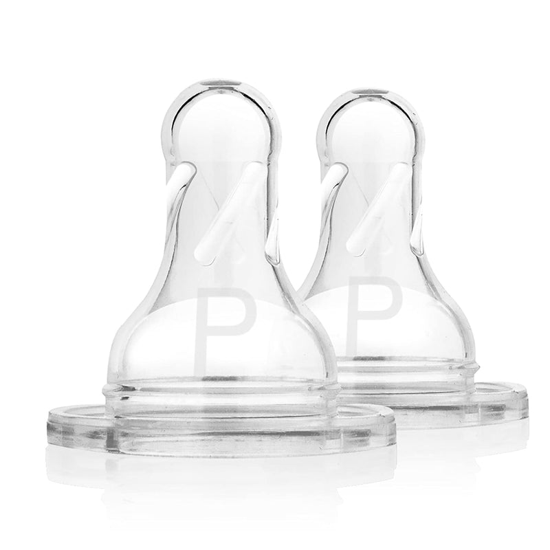Dr. Brown's Preemie Flow Silicone Narrow Nipple, 2-Pack, -- ANB Baby