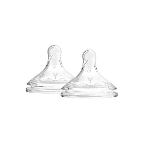 Dr. Brown's Y-Cut Natural Silicone Nipple, Wide-Neck 2-Pack, -- ANB Baby