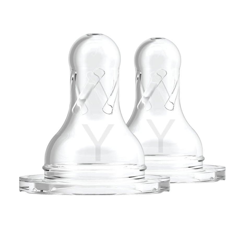 Dr. Brown's Y-Cut Silicone Narrow Nipple, 2-Pack-Feeding Bottles-Dr. Brown's-ANB Baby Store