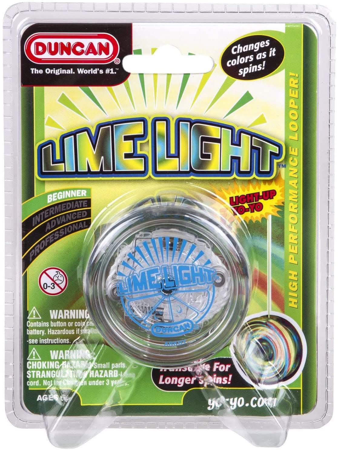 Duncan Lime Light Light-Up Yo-Yo, -- ANB Baby