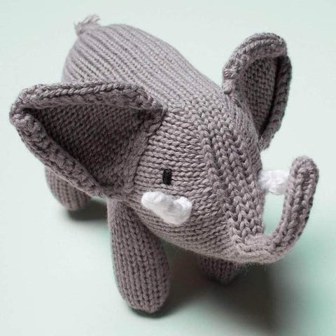 Estella Elephant Baby Rattle Toy - ANB Baby -artisan made toy