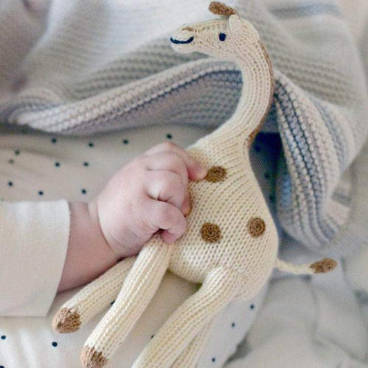 Estella Organic Giraffe Rattle Baby Toy, -- ANB Baby