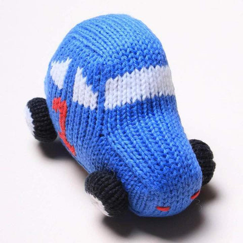 Estella Organic Racing Car Newborn Rattles Baby Toys - ANB Baby -artisan made toy