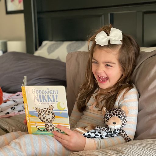 Frankie Dean Dream Blanket and Book, Nikki the Leopard, -- ANB Baby