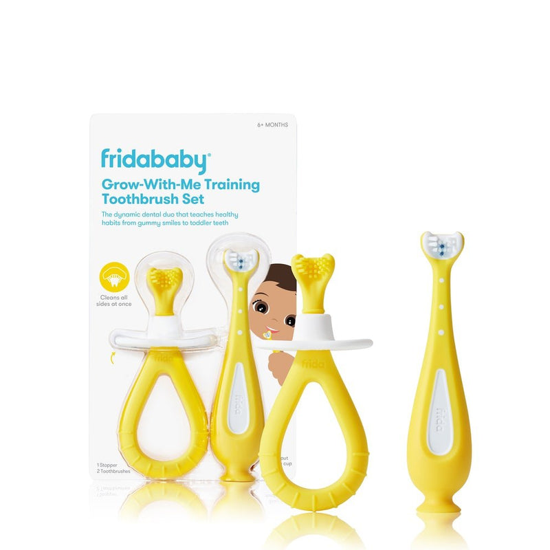 FridaBaby Grow-with-Me Training Toothbrush Set, -- ANB Baby