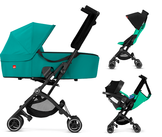 gb Pockit+ All-Terrain, Ultra Compact Lightweight Travel Stroller with  Canopy and Reclining Seat in Velvet Black