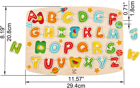 HAPE Alphabet Peg Puzzle Game - ANB Baby -educational