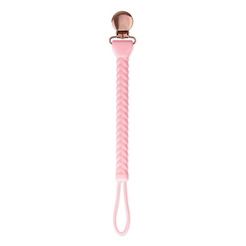 Itzy Ritzy Sweetie Strap Silicone One-Piece Pacifier Clip - ANB Baby -810434033181Beige