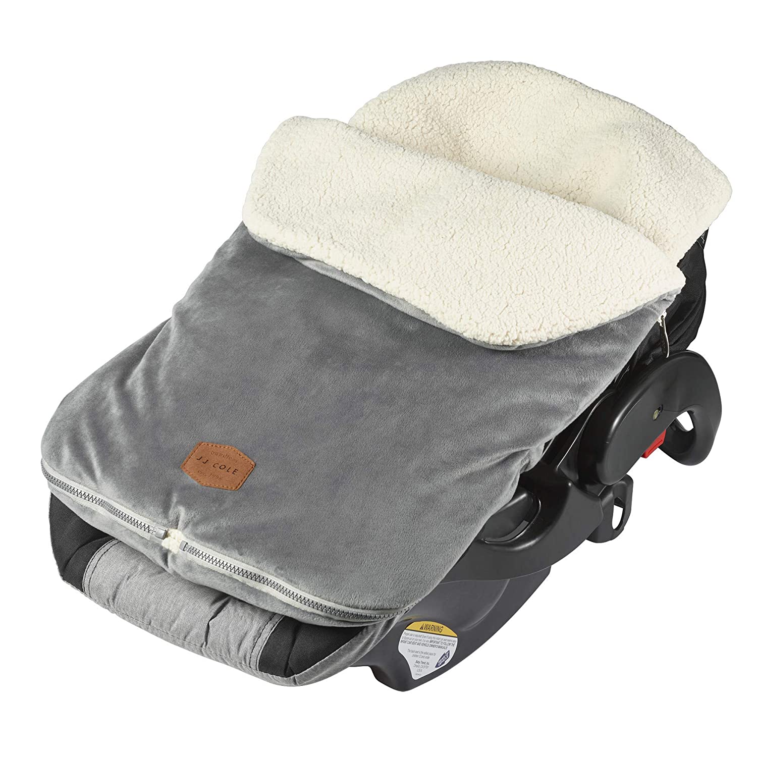 JJ Cole Infant Original Bundleme Car Seat Cover - ANB Baby -faux shearling car seat cover