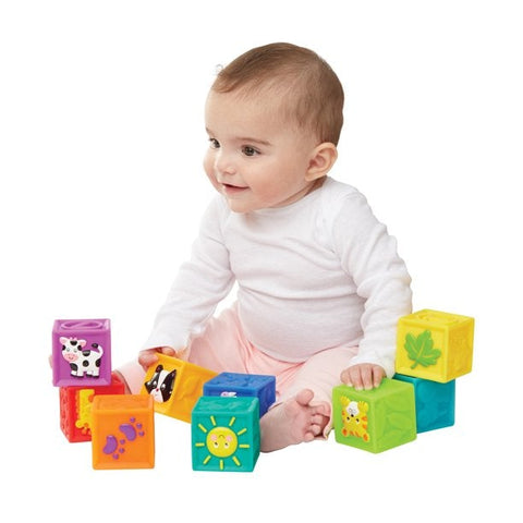 Kidoozie Squeak n Stack Blocks - ANB Baby -baby blocks