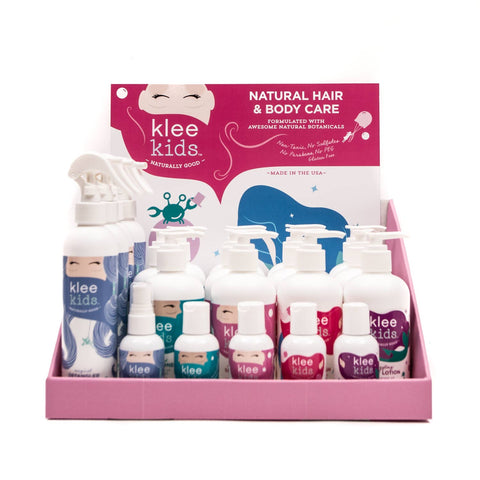 Klee Kids Hair and Body Care 16-Pieces Display - ANB Baby -hair and body kit for girls