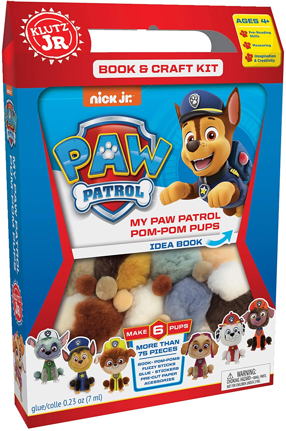 Klutz My Paw Patrol Pom-Pom Pups Jr. Craft Kit - ANB Baby -4+ years