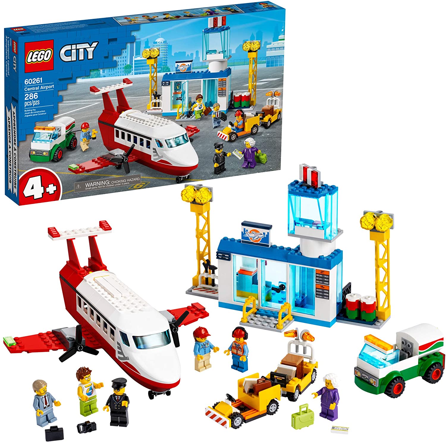 Lego City Central Airport Building Toy, 286 Pieces - ANB Baby -block set