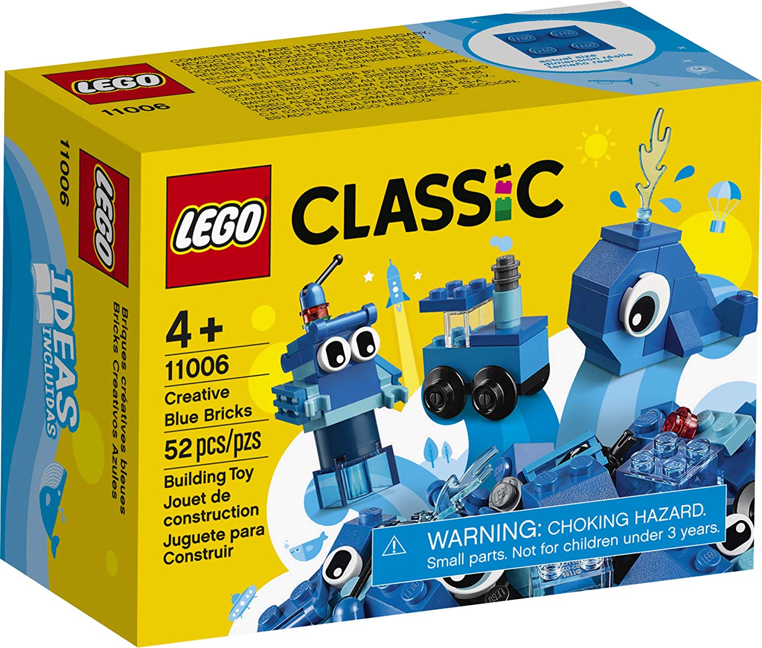 LEGO Classic Creative Blue Bricks (52 Pieces) - ANB Baby -Baby Creative Toys