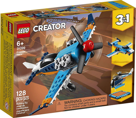 LEGO Creator 3-in-1 Propeller Plane (128 Pieces) - ANB Baby -128 piece lego set