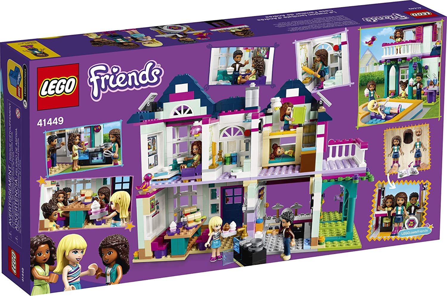 Lego Friends Andrea's Family House Building Kit, 802 Pieces - ANB Baby -block set