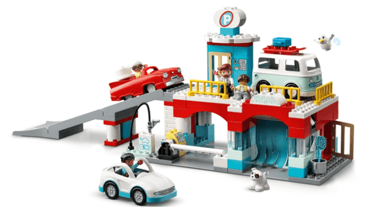 Lego Parking Garage and Car Wash Building Toy, -- ANB Baby