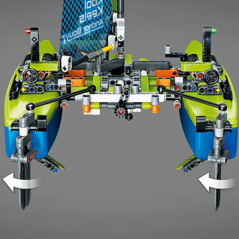 Lego Technic Catamaran Model Sailboat Building Kit, 404 Pieces - ANB Baby -block set
