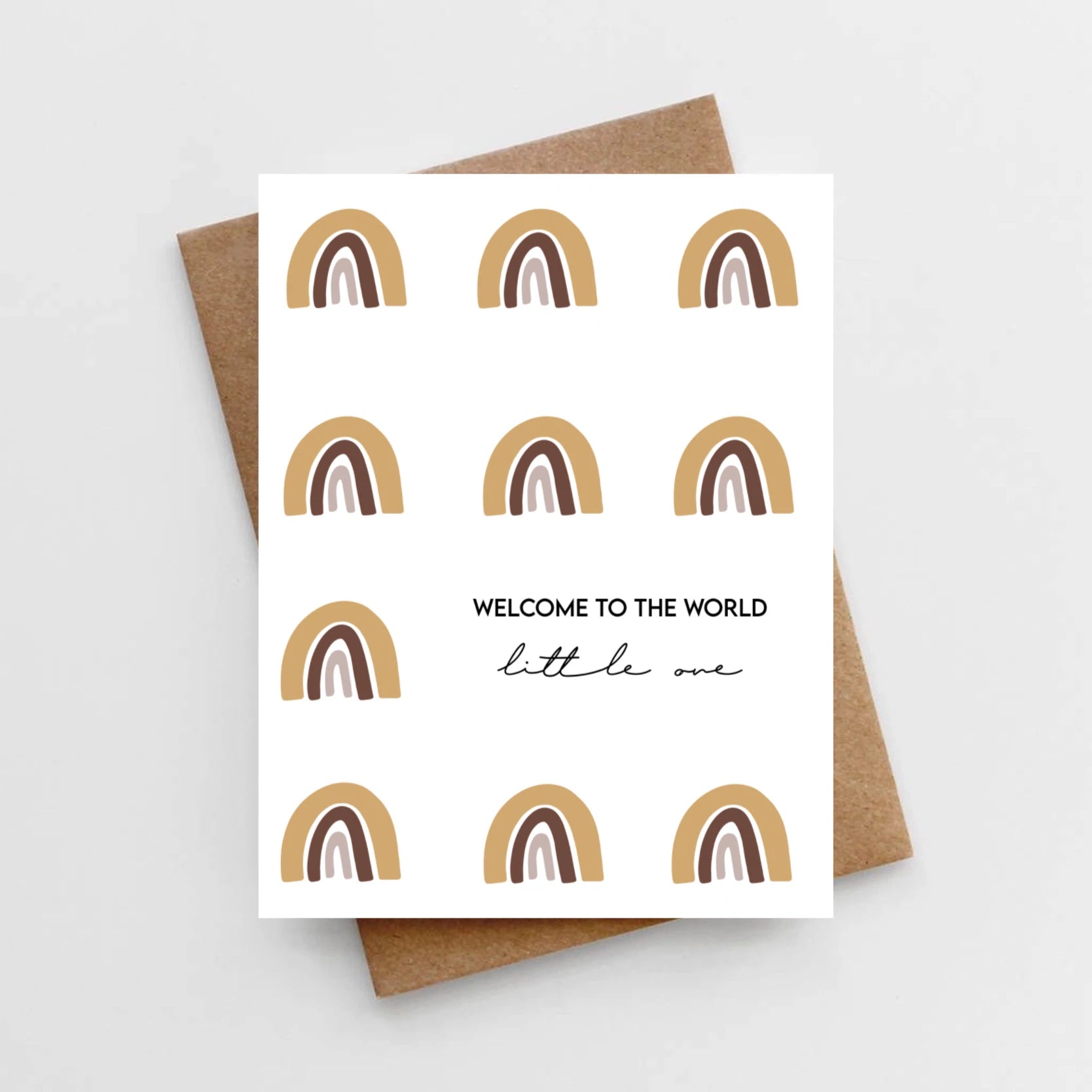 Lemon Milk Paper Welcome to the World's Little One Card - ANB Baby -blank note card