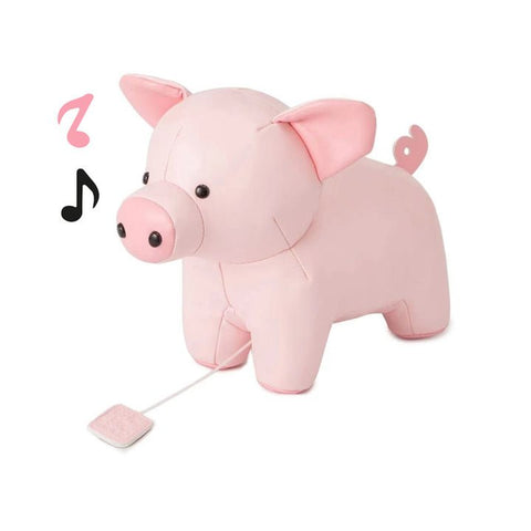 Little Big Friends Leon The Pig Soft Music Box, -- ANB Baby