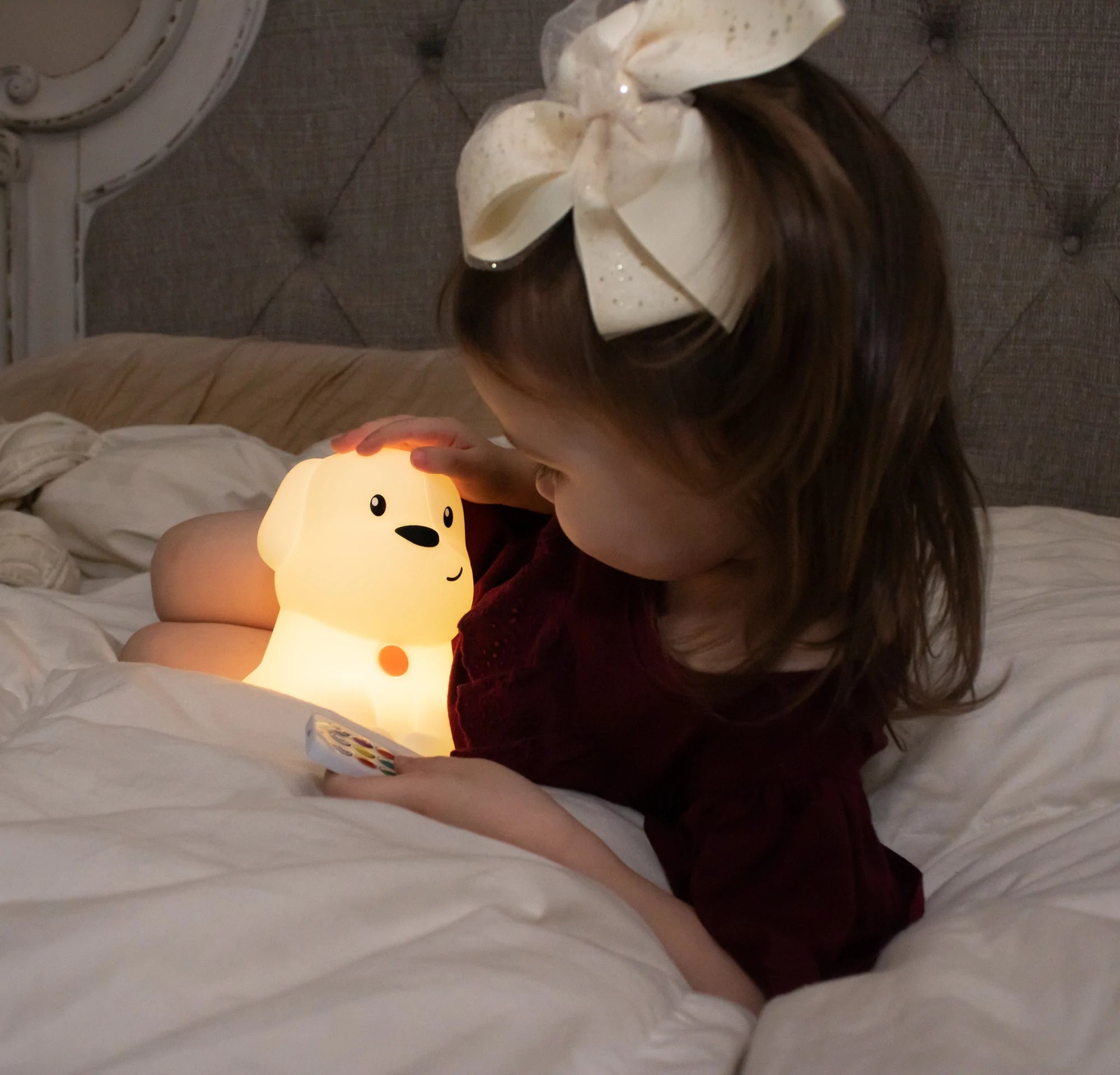 Lumieworld Kids' Night Light Puppy Lamp with Remote - ANB Baby -860003567364$20 - $50