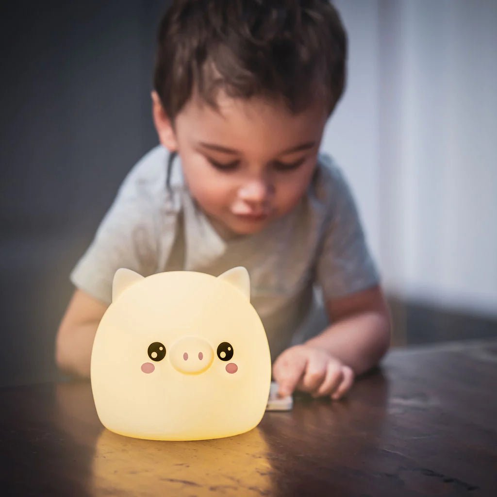 Lumieworld Silicone Tap Sensor LED Pig Kawaii Night Light with Remote - ANB Baby -860008060105$20 - $50