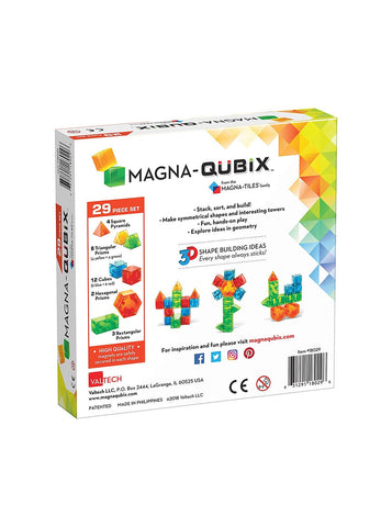 Magna-Qubix 3D Magnetic Building Blocks 29 Piece Set - ANB Baby -activity toys