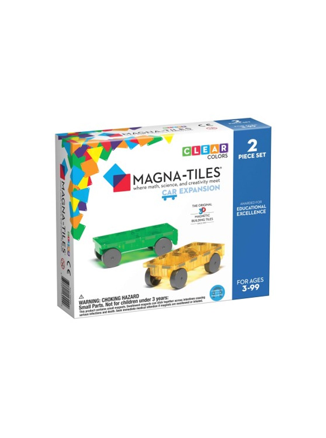 Magna-Tiles Cars 2-Piece Expansion Set - ANB Baby -activity toys