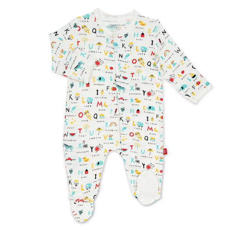 Magnetic Me ABC Love Modal Magnetic Footie - ANB Baby -842999130685alphabet
