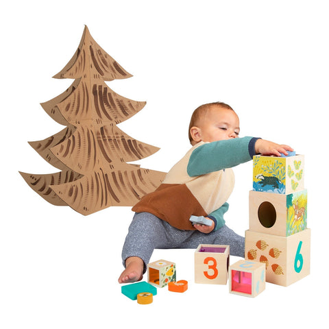 Manhattan Toy Enchanted Forest Wooden Stacking Blocks, -- ANB Baby