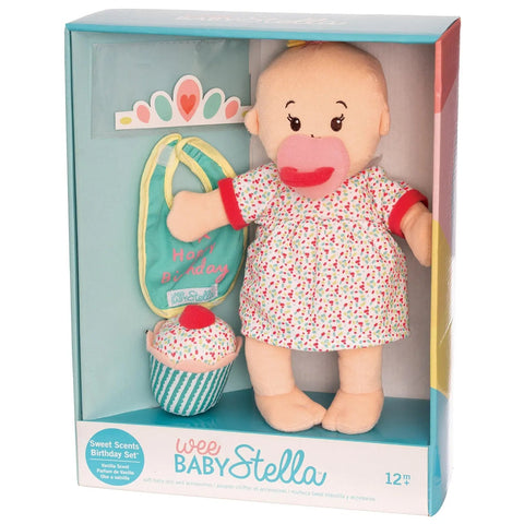Manhattan Toy Wee Baby Stella Peach Sweet Scents Birthday Set, -- ANB Baby