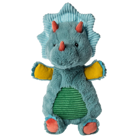 Mary Meyer Baby Pebblesaurus Lovey Soft Toy, Triceratops Dinosaur - ANB Baby -animal plush toy