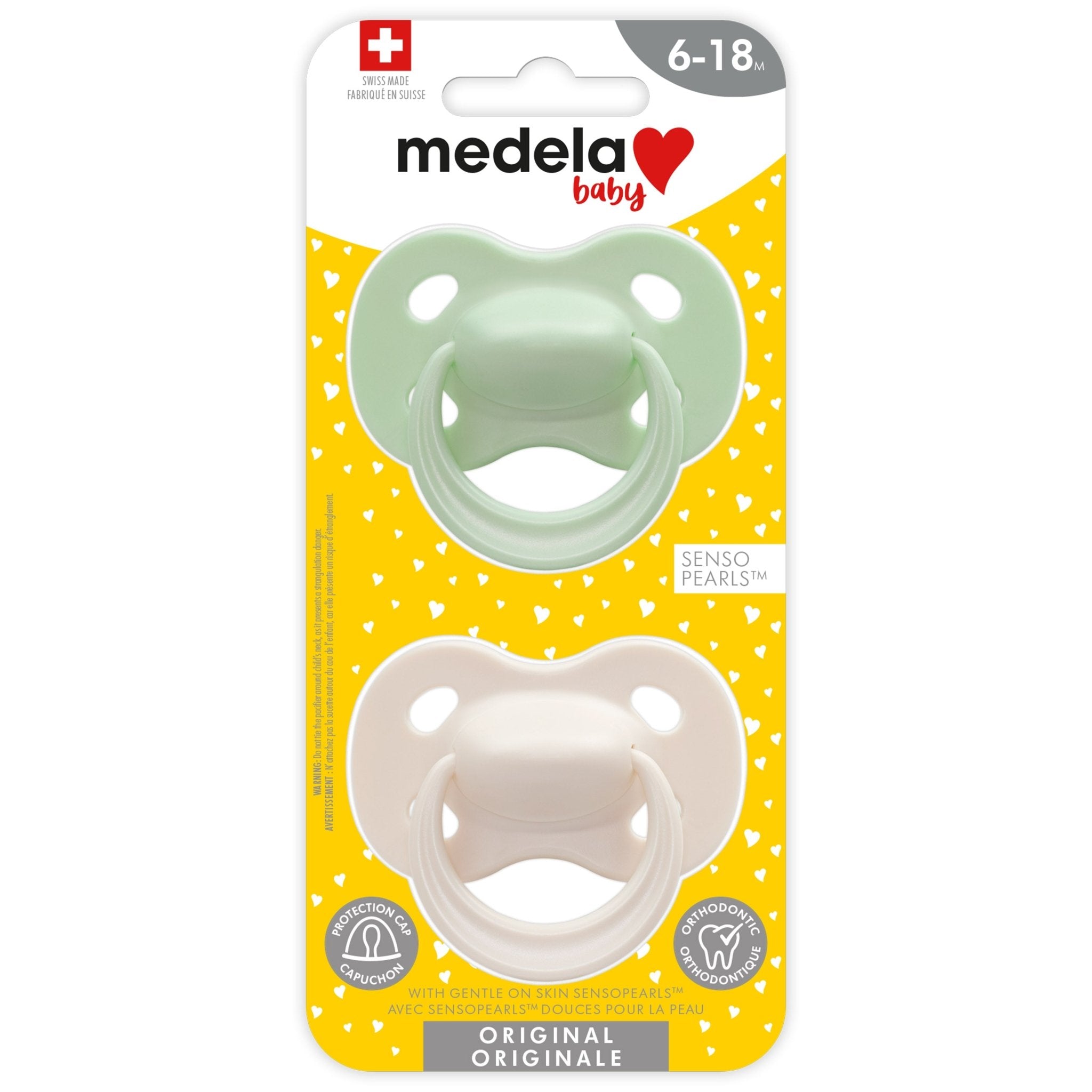 Medela Baby Original Pacifier, Jade/Calm, 2 Pack - ANB Baby -0-18 months pacifiers