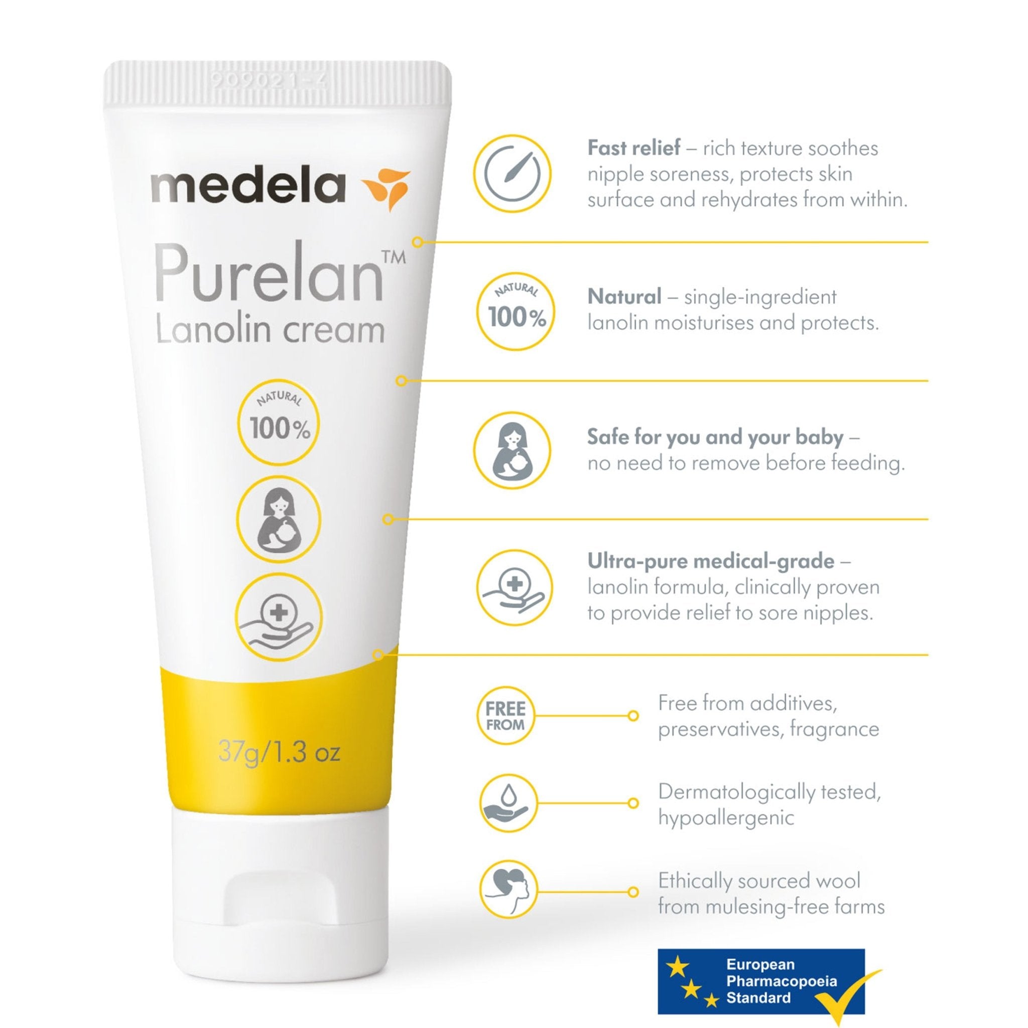 Medela Purelan Lanolin Cream - ANB Baby -100 percent lanolin cream