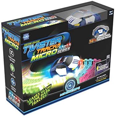 MINDSCOPE Neon Glow Twister Tubes Micro Series Police Car - ANB Baby -activity toy