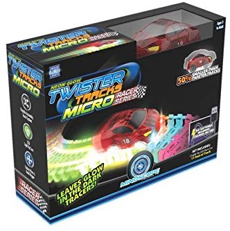 MINDSCOPE Neon Glow Twister Tubes Micro Series Race Car - ANB Baby -activity toy