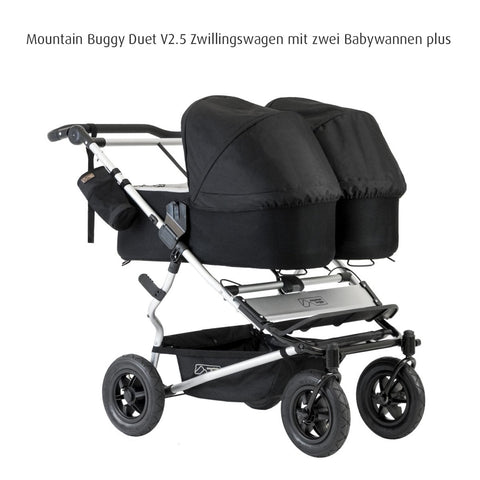 Mountain Buggy Duet Black Carrycot - ANB Baby -bassinet