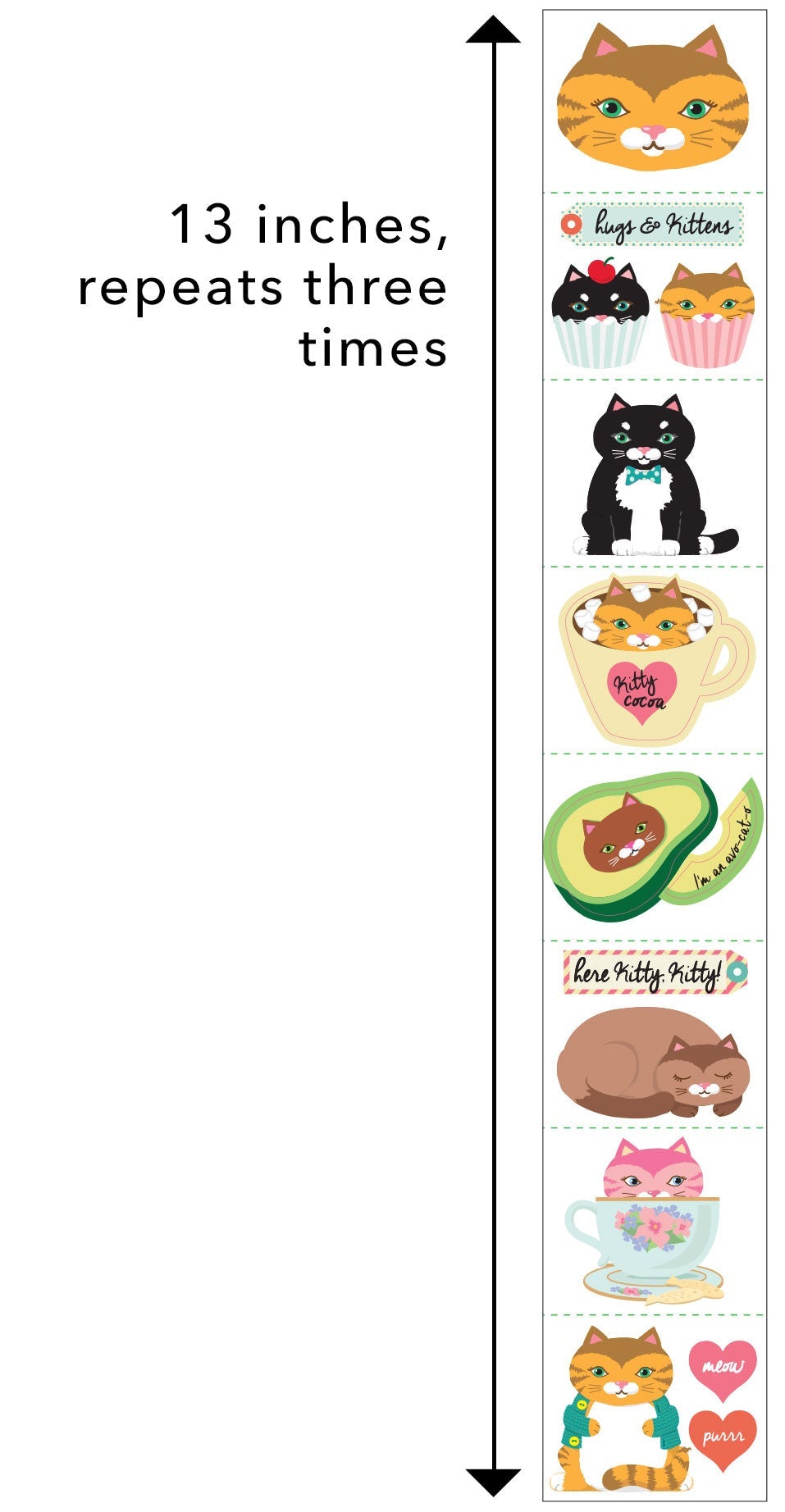 Mrs Grossmans Friends Kitty Cat Sticker - ANB Baby -baby stickers